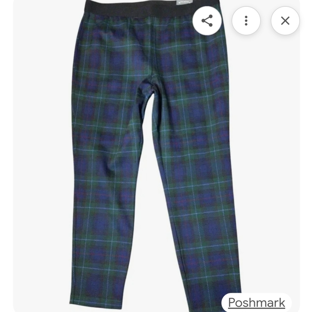 Talbots Plaid Soho Ankle Pant